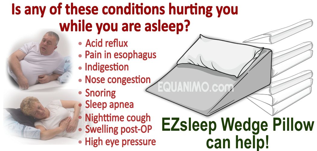 Sleep Wedge Pillow for Snoring, Heartburn, Acid Reflux